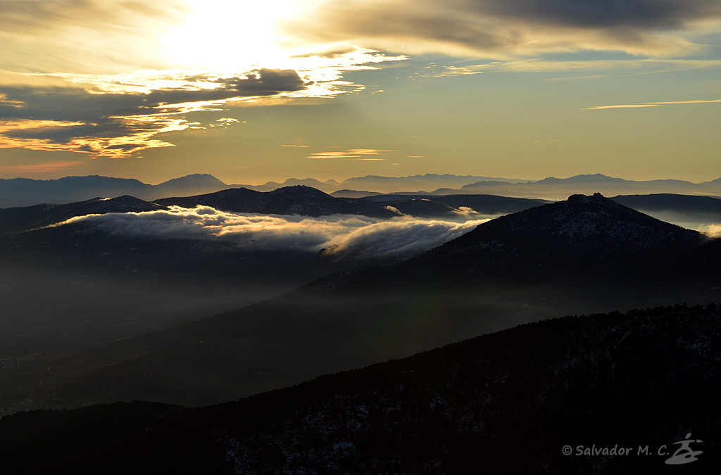 Efecto Foehn en la Sierra de Guadarrama.