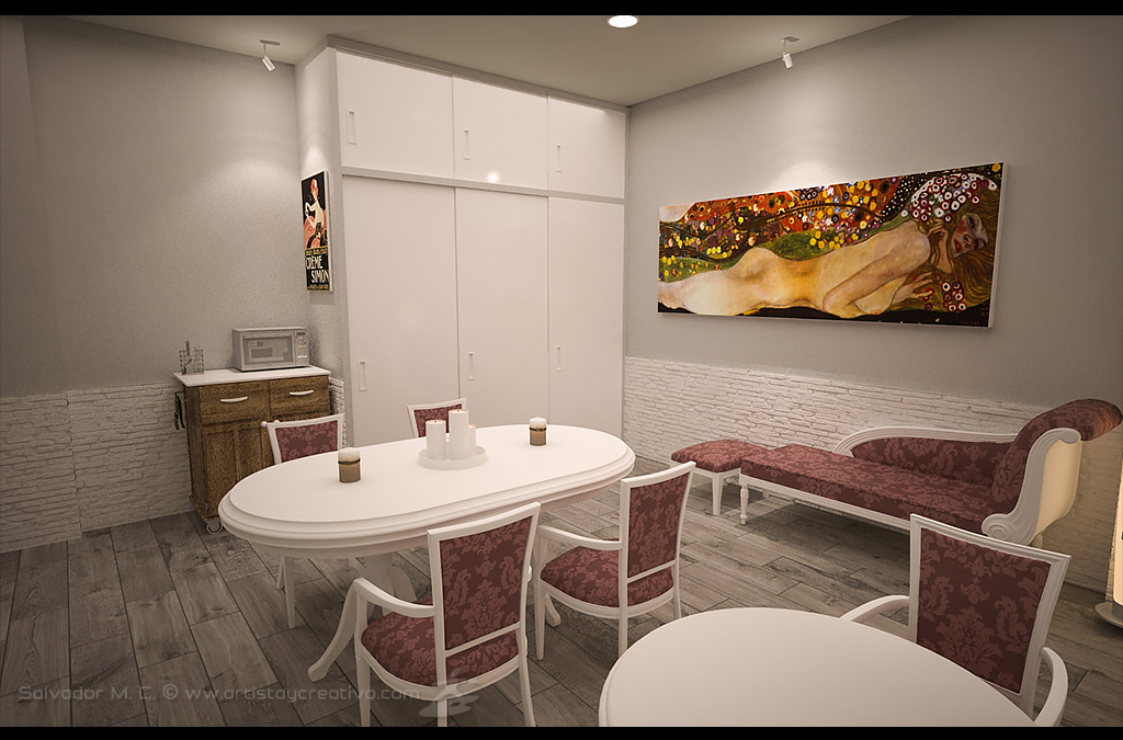 Decoración e infografía para centro de estética.