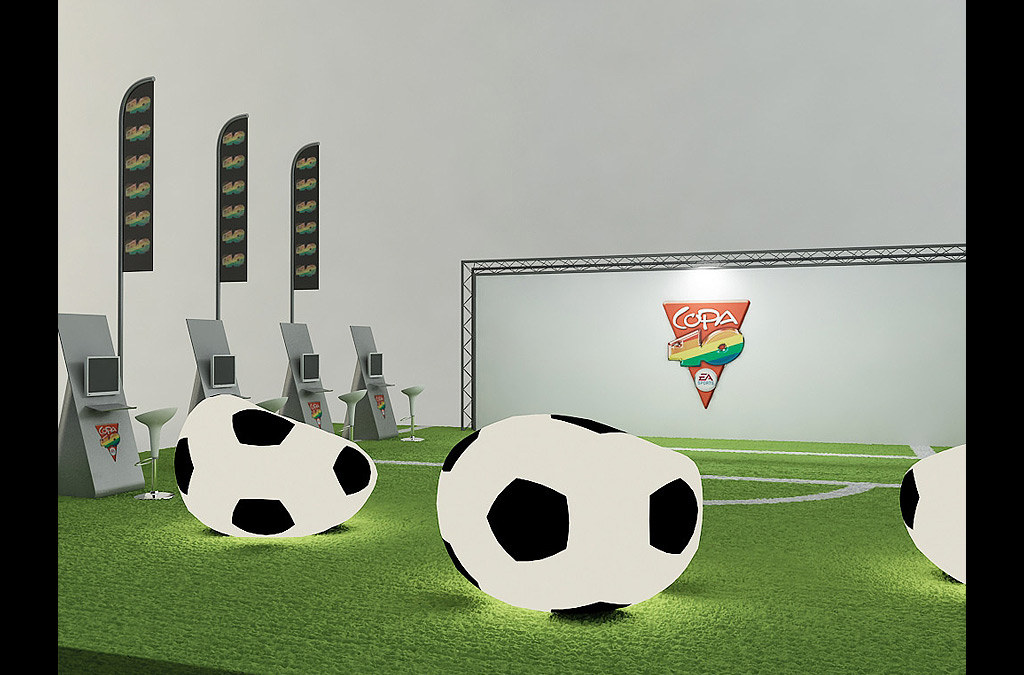 Stand para la Cadena SER - evento Copa 40.